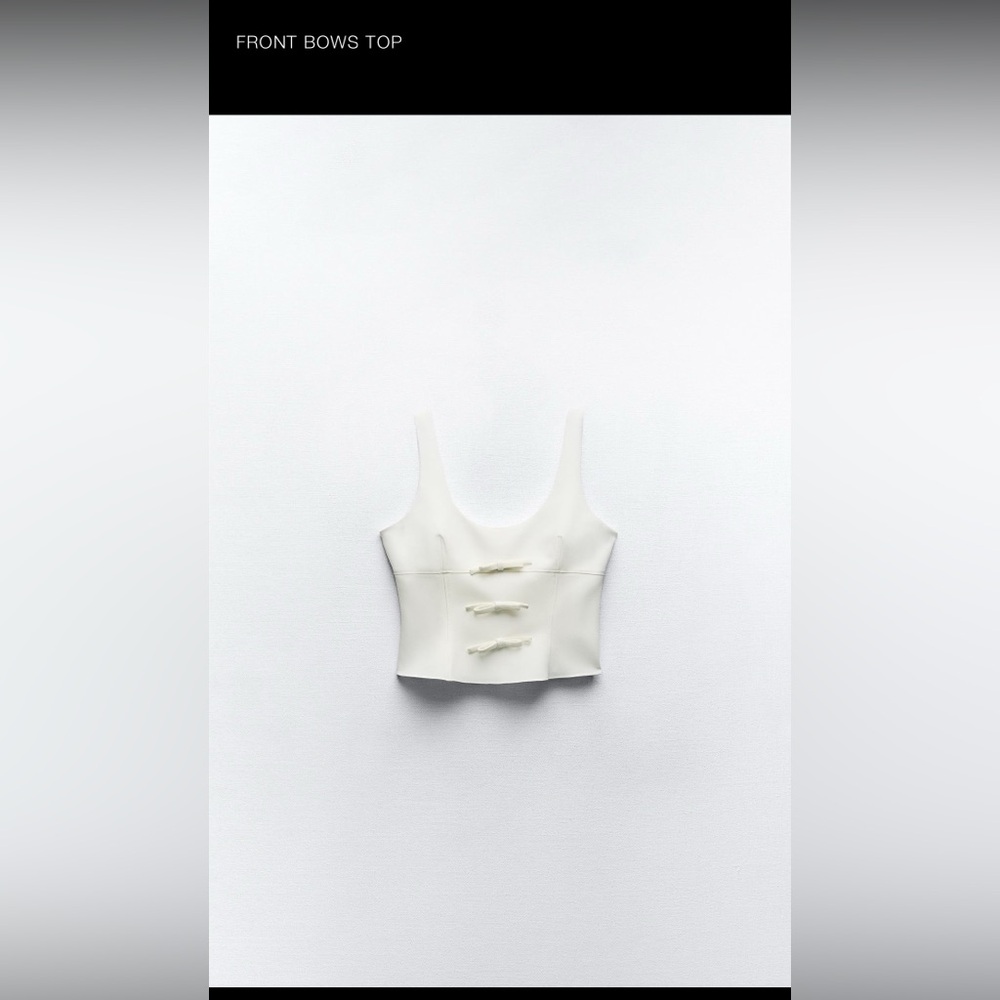 Zara Front Bows Top